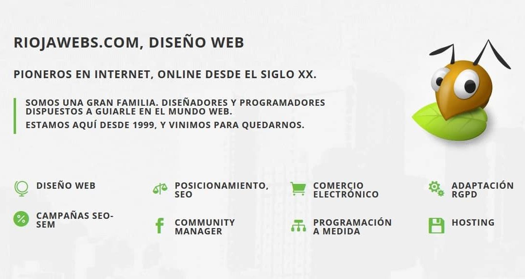 La empresa de diseño de páginas web Riojawebs.com será la encargada de rehacernos la web